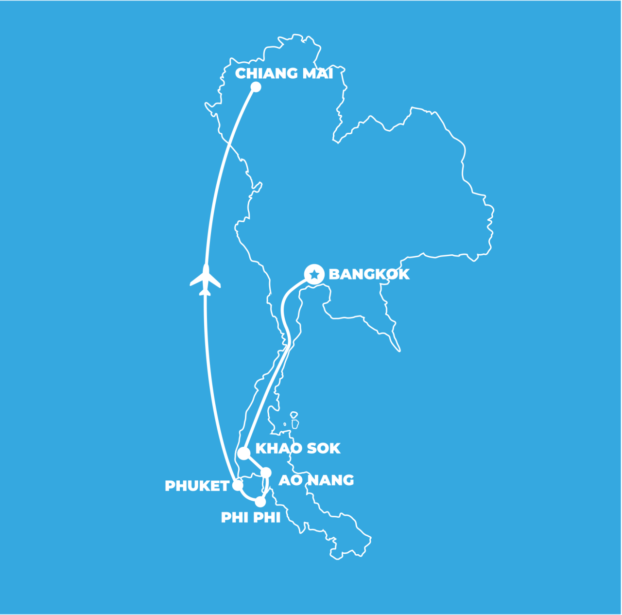 Thailand Adventure Map