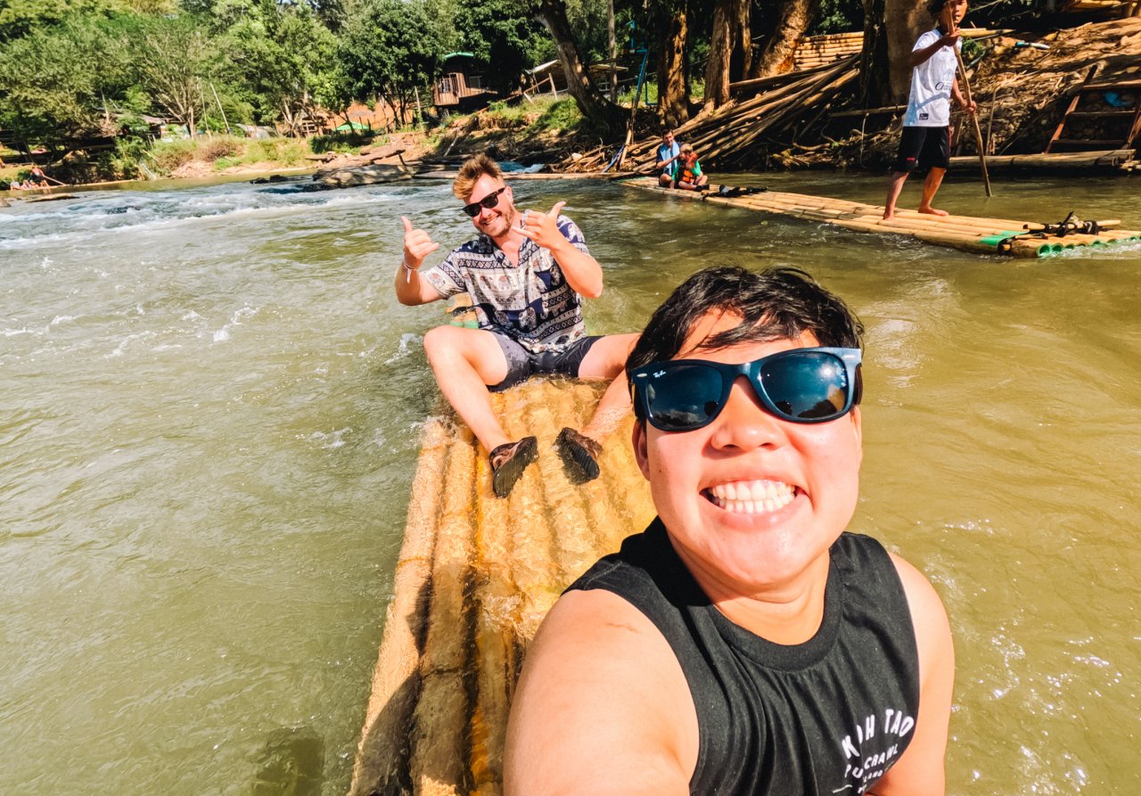 TruTravels Thailand Adventure 15 Days - Bamboo raft near Chiang Mai